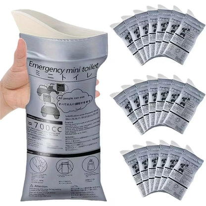 Disposable Urine & Vomit Bags, 700ML Portable Urinal for Women/Men, Emergency Travel, Camping, Traffic Jam, Pregnant, Patient