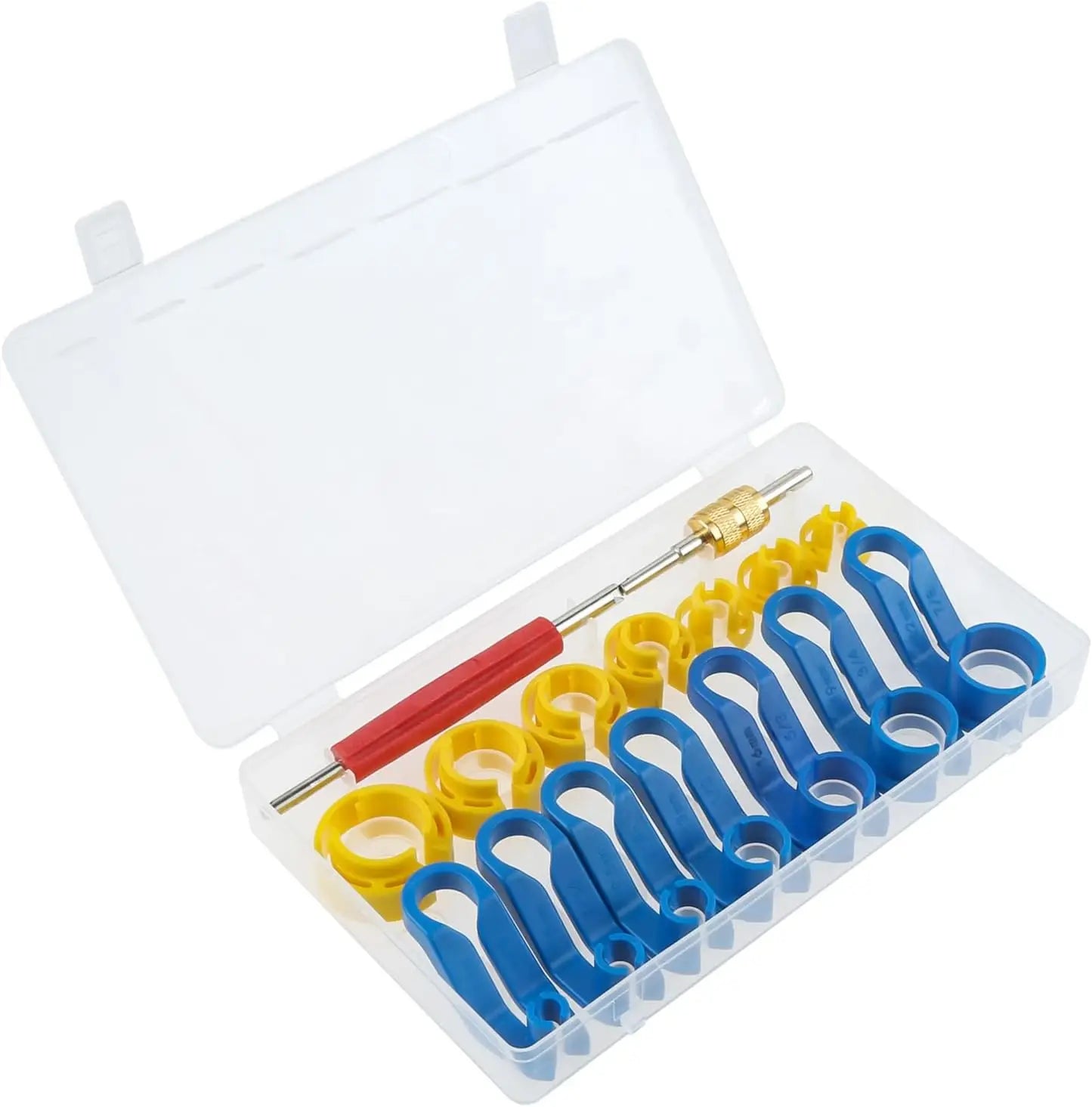 7/16PCS Fuel Line Disconnect Tool Set Auto AC Oil Pipe Quick Removal Tool Angled Fuel Line Replacement Kit