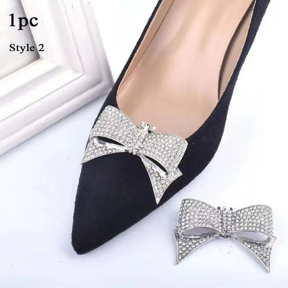 1Pc Shiny Shoes Clips Women High Heel Rhinestone Wedding Bride Shoes Charm Buckle Decorations Jewelry Shoes Accessories