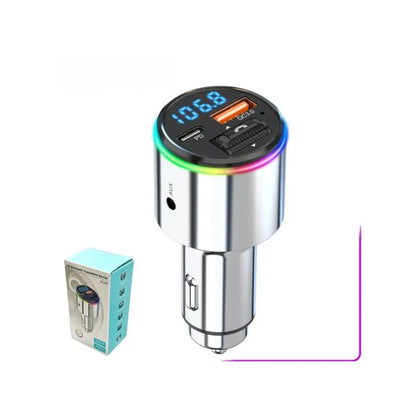 News AUX Player RGB LightBluetooth FM Transmitter Handsfree Car MP3 Player Stereo Car FM Modulator PD30W Quick Charge QC3.0