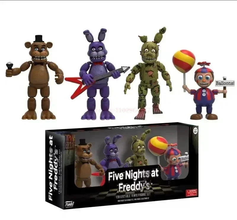 In Stock FNAFs bear's midnight harem five nights Bonnie/Freddy/Chica/Foxy Action Figure Model Toys Birthday Children's Gifts