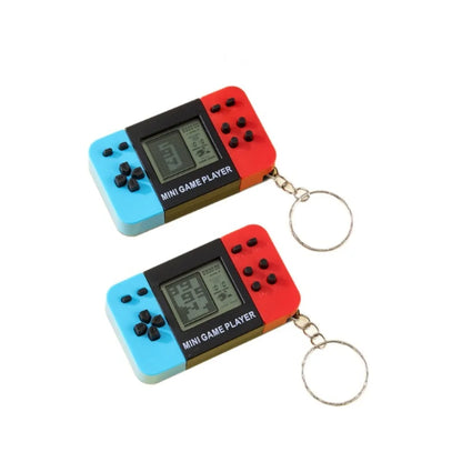 Handheld electronic game console handheld toy classic nostalgic Tetris game keychain small pendant