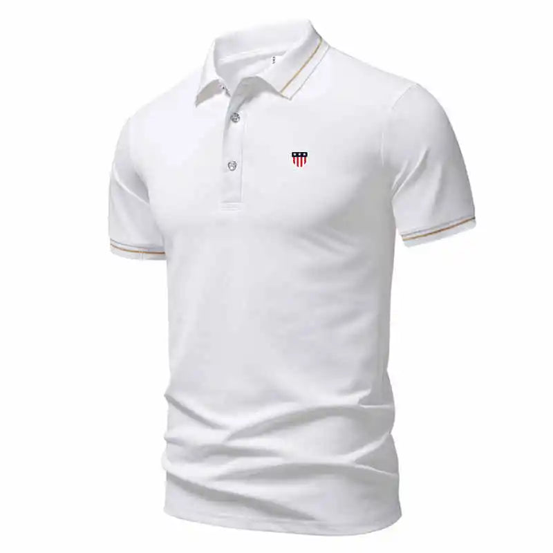 2026 Summer Casual Sports Quick-Drying Lapel Short-Sleeved POLO Shirt 6 Solid Color Shirt Cycling Suit Fitness Suit For Men 2XL