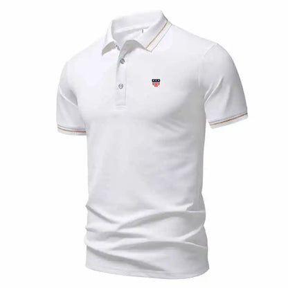 2026 Summer Casual Sports Quick-Drying Lapel Short-Sleeved POLO Shirt 6 Solid Color Shirt Cycling Suit Fitness Suit For Men 2XL
