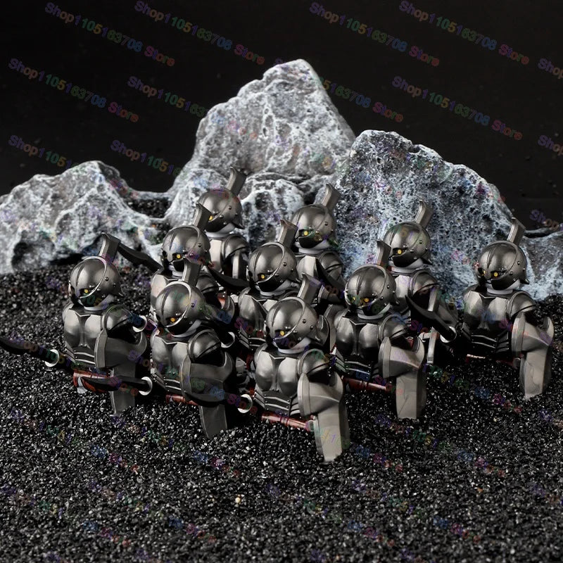 Medieval Knights Building Blocks Warrior Soldiers Crusaders Hospital Teutonic Knight Legion Figures Block Toys Accessories