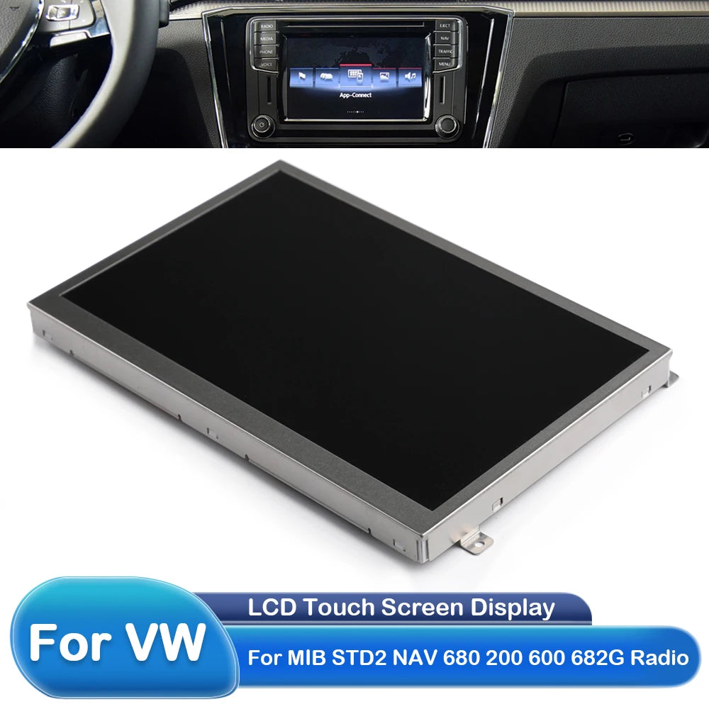 6.5-Inch 6.33-Inch Replacement LCD Screen TDO-WVGA0633F00045 WVGA0633F00039 For VW STD2 MIB 200 682 680 684 Discover Car Radio