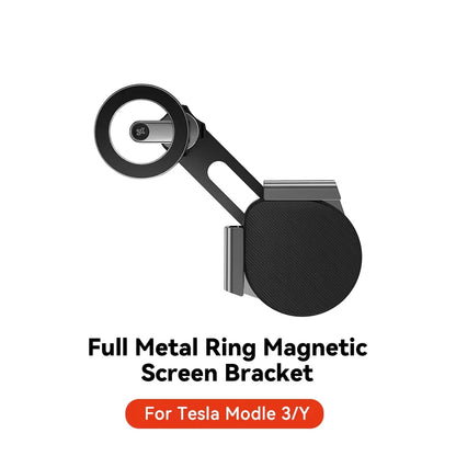 YZ For Tesla Model 3 Y Highland Juniper Door Handle Magnetic Car Phone Holder 360 Degree Rotation Metal Car Mount for All Phones