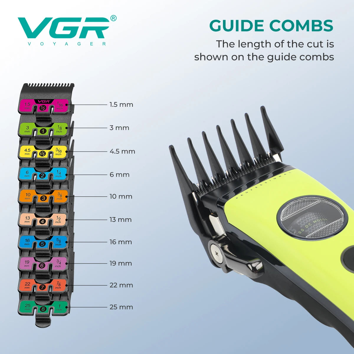 VGR Trimmer Professional Hair Clippers Rechargeable Trimmer Electric Hair Clippers Adjustable Hair Clipper Trimmer for Men V-880