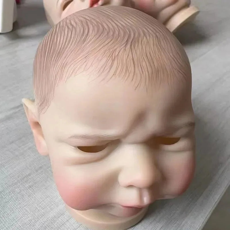 19 Inch Reborn Baby Doll Kit Kobi with Hand Drawing Hair Unfinished Already Painted  DIY Doll Parts