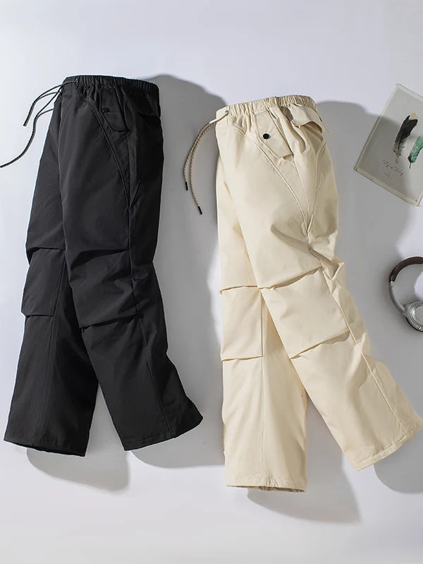 90 Duck down Waterproof Men's Winter Outdoor Straight Leg Pants Anti-Cold Fashionable Urban Style Long Trousers for Casual Use