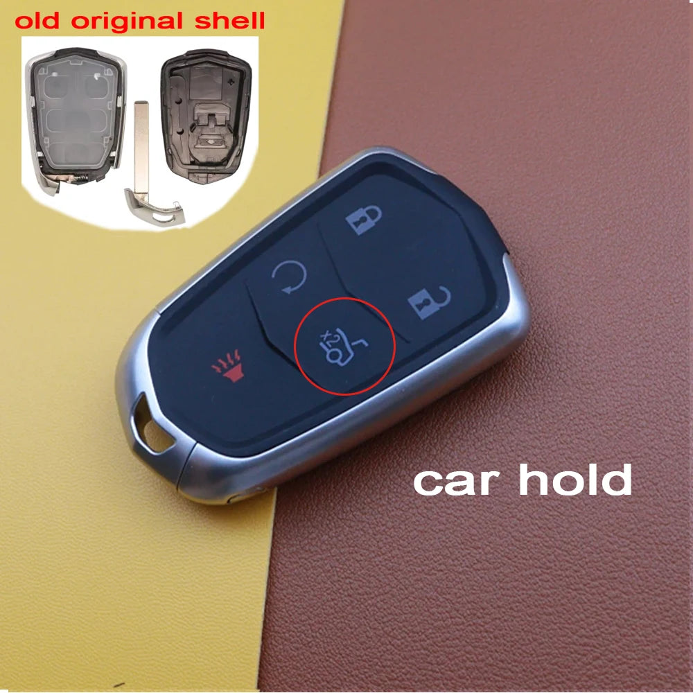 4 5 Buttons Original-Size Car Key Fob Shell Case Housing for Cadillac XT4 CT6 ATS Escalade ESV DTS ELR STS Xt5 XTS CTS SRX ATSL