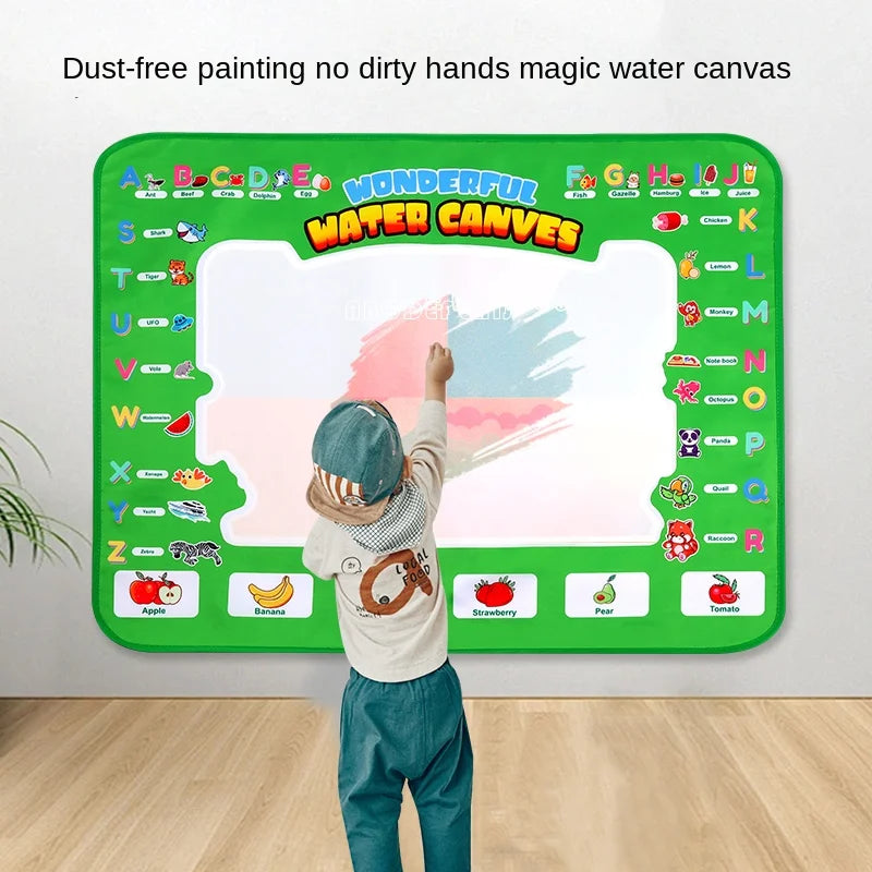 150X100cm Magic Water Canvas Graffiti Drawing Board Repeatedly Doodle Water Painting Carpet  Reusable Drawing Mat Kids Toy Gift
