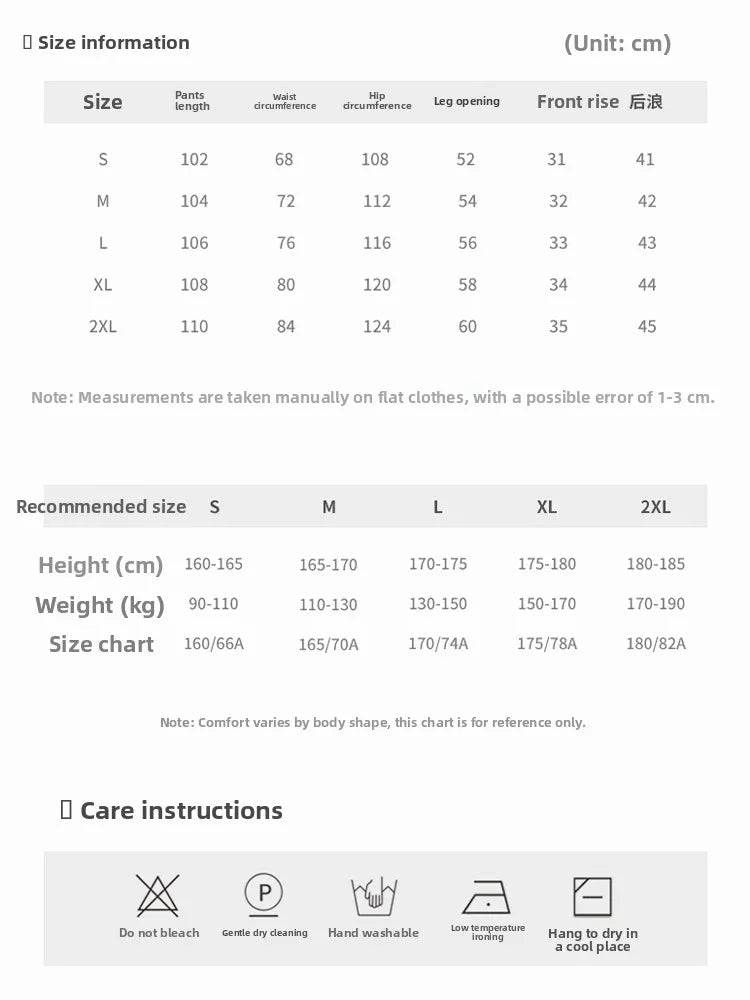 Thickened Duck down Men's Trousers Autumn Winter Warmth Workwear Loose Fit 90 White Duck down Filling Windproof Pants