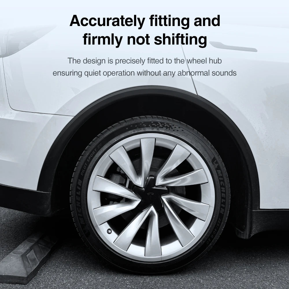 20 Inch Rim Wheel Patch Hub Caps For Tesla Model Y Juniper 2025 ABS Wheel Guard Cover Protectors Car Exterior Accessories
