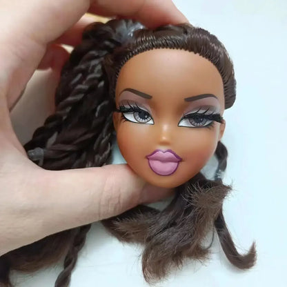 Beautiful Bratzdoll Makeup Doll Girls Love Cute Dolls head plastic head