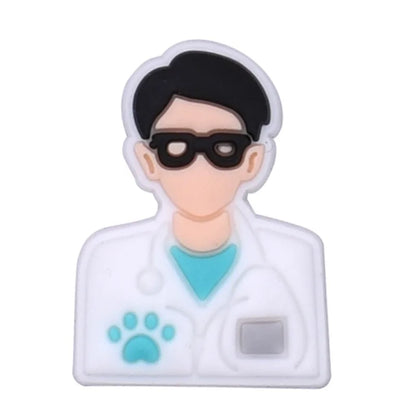 Pet hospital veterinarian Love dogs Shoes Charms DIY PVC Shoe bag Accessories Forenthusiasts Wristband Kids Party X-mas Gifts