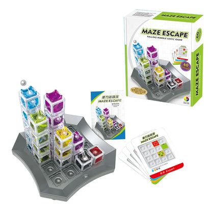 Stereoscopic Gravity Color Space 3D Maze Escape Ball Thinking Toy Three-dimensional Ball Game Children's Puzzle Focus Training