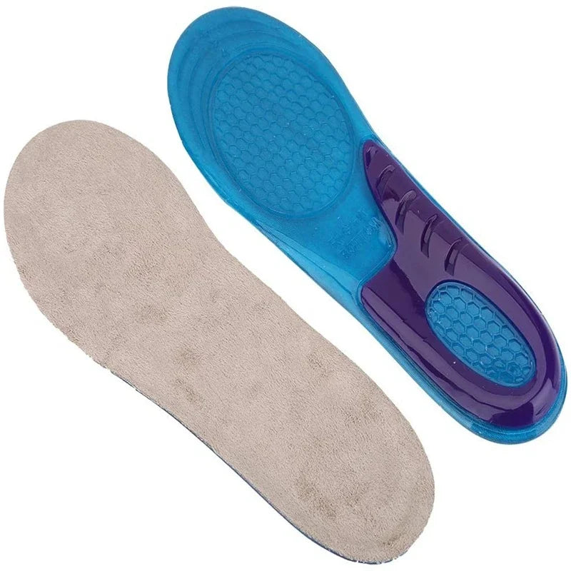 1Pair Silicone Insoles for Shoes Orthotic Arch Support Insole Soft Shoe Inserts Sport Anti-slip Template For Man Women Shoe Sole