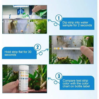 New Swimming Pool Aquarium Water PH Test Strips Aquarium Test Strip Freshwater Water Quality Fish Tank Test Strip PH Quality Kit