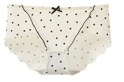 Ensemble Soutien-Gorge French Coquette à Pois Sans Armature, Effet Push Up Pour Petite Poitrine Forme Pêche, Confortable et Sexy
