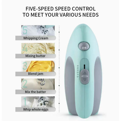 2026 Electric Egg Beater Desktop High Power Hand-Held Stirring for Baking And Whipped Cream Household Kitchen Appliance