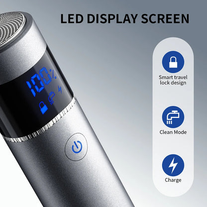 Portable Mini Men's Electric Shaver IPX7 Waterproof Razor Beard Trimmer for Travel and car Portable Shaving Machine
