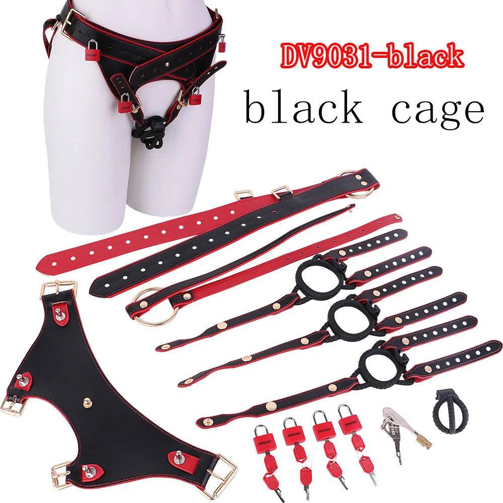 FRKO 2 In1 BDSM Detachable Chastity Belt Y Chastity CB Lock Belt Cock Cage Sex Toys Anal Plug Sissy Sexual Restraint Abstinence