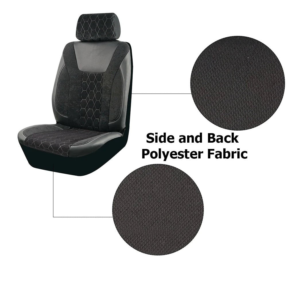 Universal 4mm Sponge Flannel Leather Winter Car Seat Covers Fit for most Car Suv Truck Van Car Accessories Interior