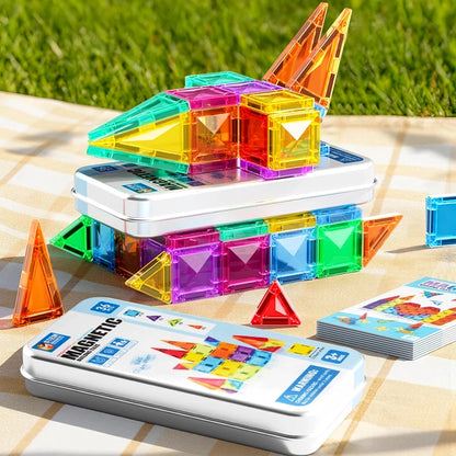 Mini Size Magnetic Building Blocks Portable Magnet Designer Construction Set Model Building Educational Toys for Children Gifts