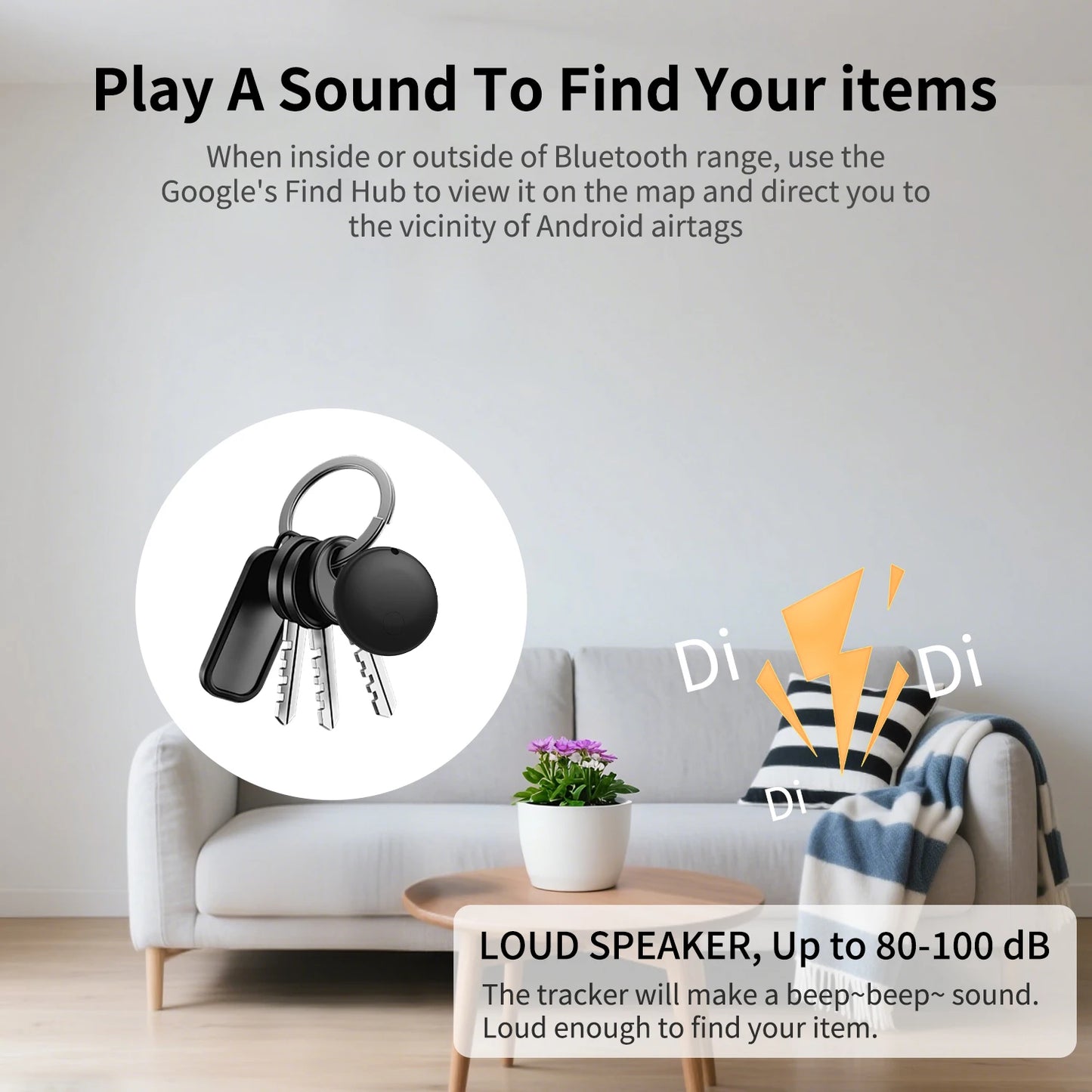 Smart Tag for Android Google Find My Tracker Kits with Strong Magnetic Suction Silicone Shell Anti-loss for Car,Elderly Kids