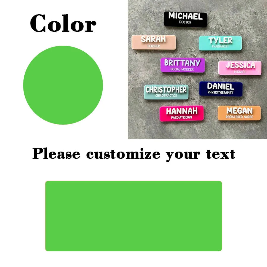 Personalized Custom Badges | Customized Personalized Name Badges | Name Badges | Educators | Nursing | Doctors | Teachers |