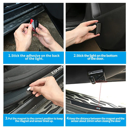 2Pcs For BYD ATTO3 QIN SONG S6 7 E6 TANG YUAN PLUS Auto Car Door HD LED Lamp Projector Courtesy Welcome Light  Accessories