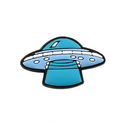 1/25PCS Space & Alien Theme Shoe Charms Set DIY Decorative Pins UFO Rocket Astronaut Clogs Accessories for Women Men Shoe Buckle