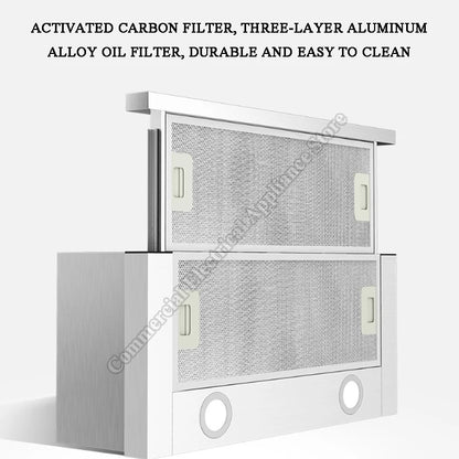 Pull-Out Range Hood  Home Use Built-In 600MM Mini Internal Circulation Range Hood