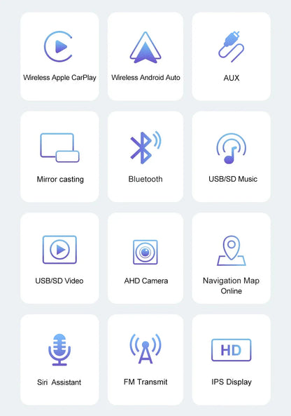 XIMA X10Plus Portable Wireless CarPlay and Android Auto Car Radio Multimedia  Stereo Audio GPS Navigation Dashboard  Mirrorlink