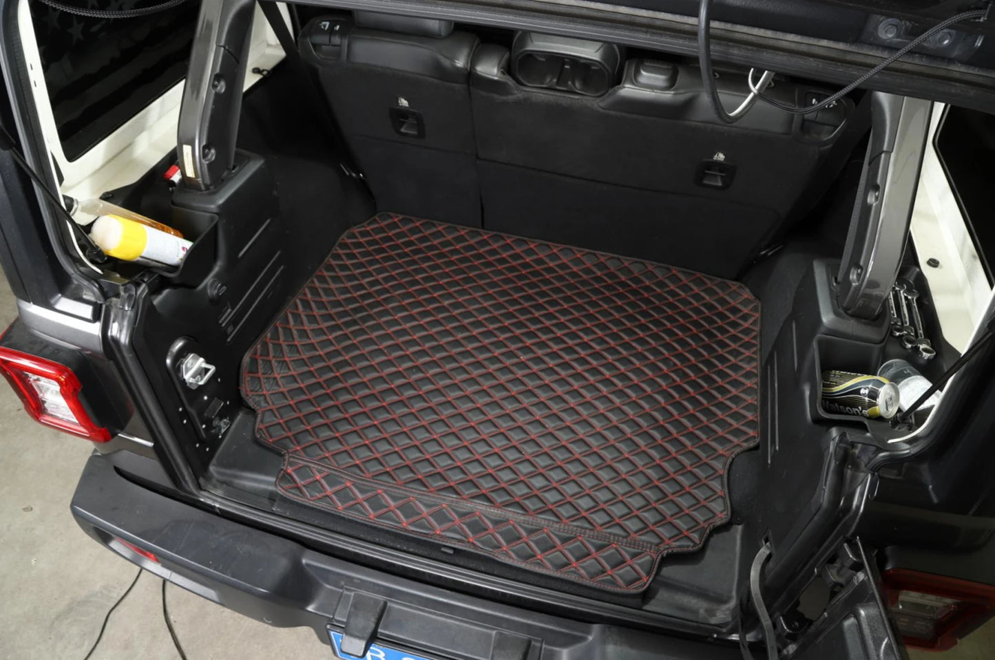 Car Rear Trunk Box Organizer Tray for Jeep Wrangler JL JLU Sahara Rubicon 4 Doors 2018-2023 Stowing Tidying Interior Accessories