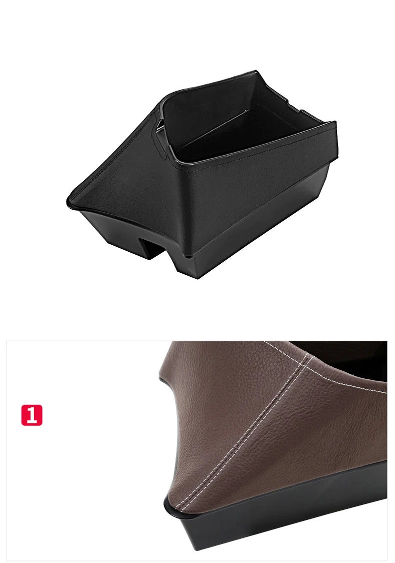 LHD Car Central Seat Armrest Box Console Storage Container Organizer Tray Interior For BMW X1 F48 X2 F39 2016-21 Car Accessories