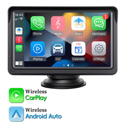 Hippcron 7/9/10.26" Car Mirror Radio Multimedia Video Portable Player Wireless CarPlay And Android Auto IPS Touch Screen Mirror