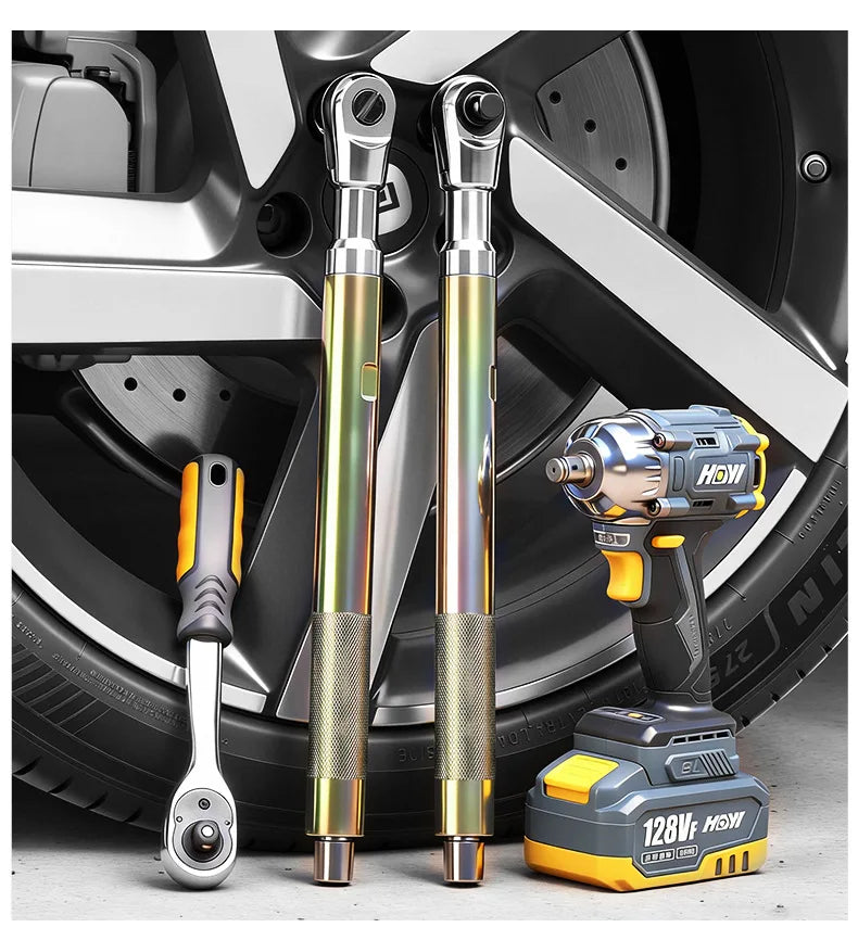Manual & Automatic Self-Contained Ratchet Extended Wrench, Electric Extension Car Wrench,Four-wheel Alignment Angle Adjustment