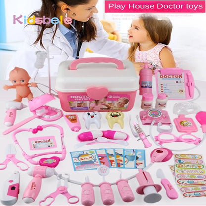 Doctor Play Set for Kid Medical Kit Pretend Play Dentist Toy Nurse Role Play with Stethoscope Educational Learning Gift for kids