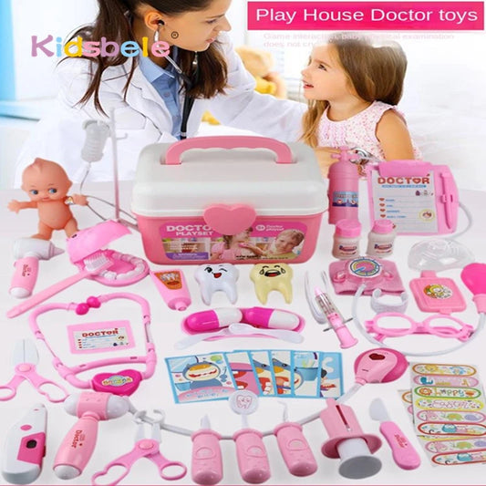 Doctor Play Set for Kid Medical Kit Pretend Play Dentist Toy Nurse Role Play with Stethoscope Educational Learning Gift for kids