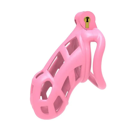 Male Penis Lock Chastity Cage with Lock and 4 Rings Resin Virginity for Men Breathable Cock Ring Penis Fetish Restrain Sexy Toys