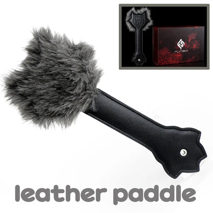 NNSX Microfiber Leather BDSM Paddle/Fluffy Handcuffs/Collar Bondage Sex games Erotic Toys Sex Toy for Men Women Couples