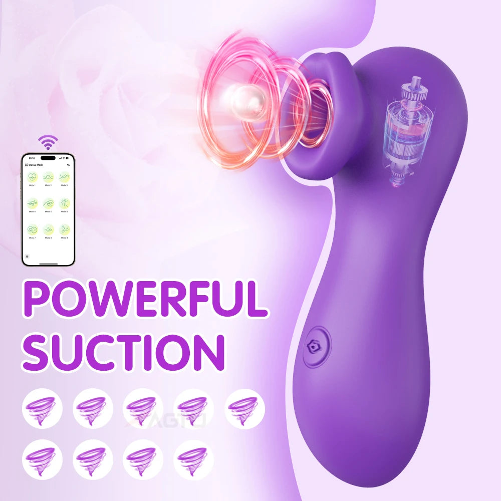Sucking Vibrator Clitoral Clit Sucker for Women Female Powerful Vacuum Suction Nipples Anal Stimulator Massager Adult Sex Toys