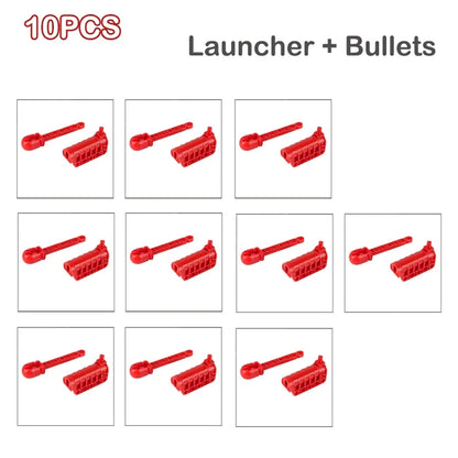 MOC Launcher+Bullet Set Technical Blocks Parts Shooter Games Soft Arrow 57029c01+57028 DIY Toys Model MOC Bricks Accessories