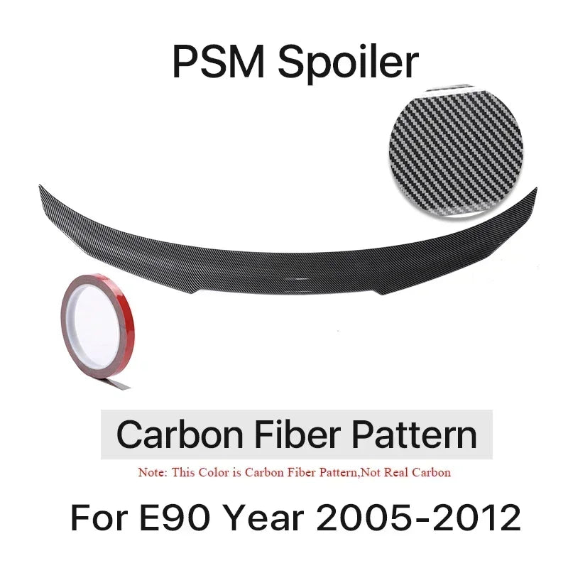 Carbon Fiber Rear Bumper Trunk Spoiler Boot Lid  For BMW 3 Series E90 PSM MP M4 Style Wing Lip 2005-2012  325i 328i 335i 330i
