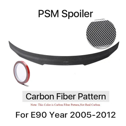 Carbon Fiber Rear Bumper Trunk Spoiler Boot Lid  For BMW 3 Series E90 PSM MP M4 Style Wing Lip 2005-2012  325i 328i 335i 330i