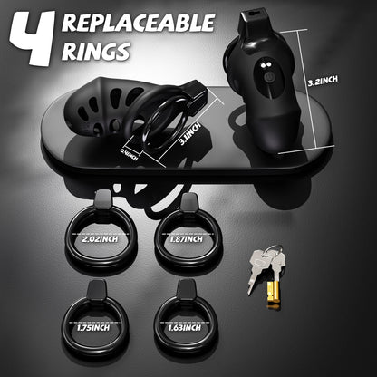 KUSHOR APP Control Vibrating Chastity Cage Cock Cage Devices with 10 Vibrations Penis Bondage Lock BDSM Adult Sex Toys for Men