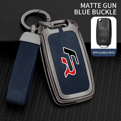 Suitable for Seat Ateca Leon FR 2 Ibiza zinc alloy car key cover high-end genuine leather car key case buckle auto accessories