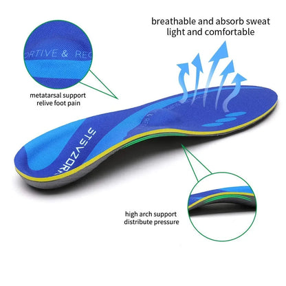 Arch Metatarsal Support Insole Plantar Fasciitis Orthotic Insert,Flat Feet Orthopedic Insoles Athletic Sneaker Heel Cushion Sole